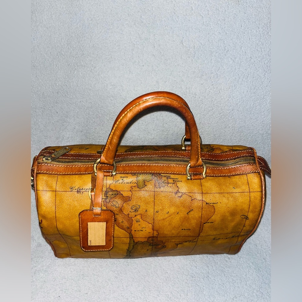 Alviero Martini World Map  Boston Bag - Picture 10 of 14